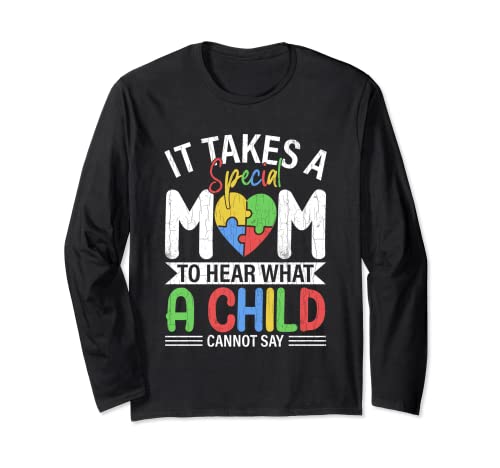 Spezielle Mama Autismus Kind Bewusstsein Autistische Grafik Langarmshirt Spezielle Mama Autismus Kind Bewusstsein Autistische Grafik Langarmshirt von Funny Support Autism Awareness Graphic & More
