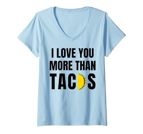 Damen Lustige Tacos Spruch Humor Mexikanisches Essen Taco Lover T-Shirt mit V-Ausschnitt Damen Lustige Tacos Spruch Humor Mexikanisches Essen Taco Lover T-Shirt mit V-Ausschnitt von Funny Tacos Saying Humor Mexican Food Taco Tees