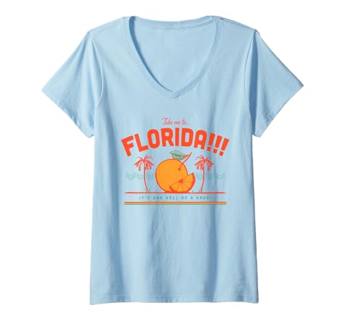 Damen Bring Mich nach Florida Es ist eine verdammt Gute Droge T-Shirt mit V-Ausschnitt Damen Bring Mich nach Florida Es ist eine verdammt Gute Droge T-Shirt mit V-Ausschnitt von Funny Take Me To Florida Tee Shirt