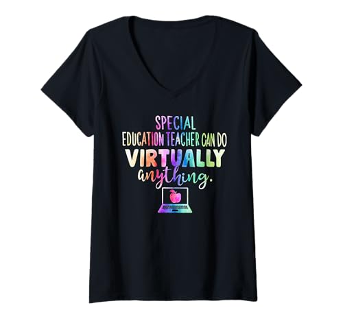 Damen Sonderpädagoge können praktisch Alles T-Shirt mit V-Ausschnitt Damen Sonderpädagoge können praktisch Alles T-Shirt mit V-Ausschnitt von Funny Teacher gift tee
