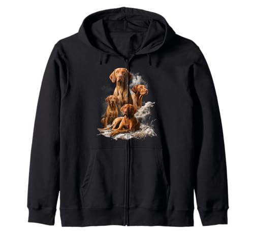 Lustige Vizsla Besitzer Haustier Hundeliebhaber Männer Kinder Kapuzenjacke von Funny Team Vizsla Dog Lover