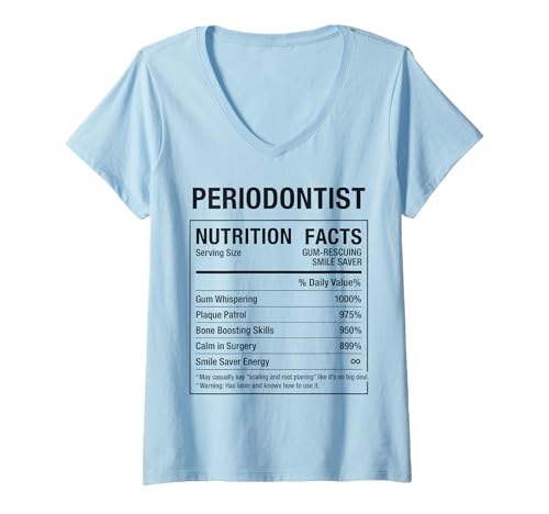 Damen Parodontologe T-Shirt mit V-Ausschnitt Damen Parodontologe T-Shirt mit V-Ausschnitt von Funny Tees & Gifts for Periodontists