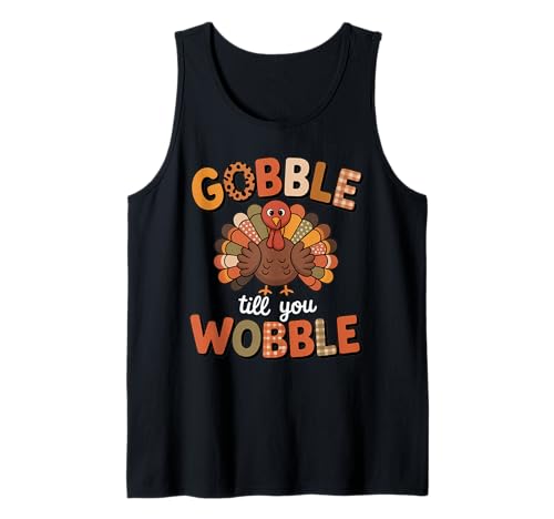 Gobble Til You Wobble Lustige Kinder Jungen Kleinkind Thanksgiving Tank Top Gobble Til You Wobble Lustige Kinder Jungen Kleinkind Thanksgiving Tank Top von Funny Thanksgiving Designs