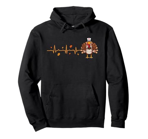 Herzschlag Türkei Krankenschwester Thanksgiving Herbst RN ICU ER Männer Frauen Pullover Hoodie Herzschlag Türkei Krankenschwester Thanksgiving Herbst RN ICU ER Männer Frauen Pullover Hoodie von Funny Thanksgiving Designs