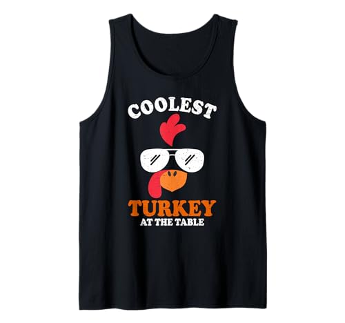 Lustiges Thanksgiving Coolest Truthahn at Table Boys Kids Toddler Tank Top Lustiges Thanksgiving Coolest Truthahn at Table Boys Kids Toddler Tank Top von Funny Thanksgiving Designs