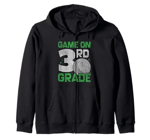 Back to School Jungen Mädchen Lustiges Golf Erster Tag der 3. Klasse Kapuzenjacke Back to School Jungen Mädchen Lustiges Golf Erster Tag der 3. Klasse Kapuzenjacke von Funny Third Grade Tees for kids