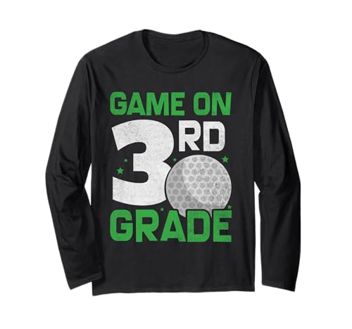 Back to School Jungen Mädchen Lustiges Golf Erster Tag der 3. Klasse Langarmshirt Back to School Jungen Mädchen Lustiges Golf Erster Tag der 3. Klasse Langarmshirt von Funny Third Grade Tees for kids