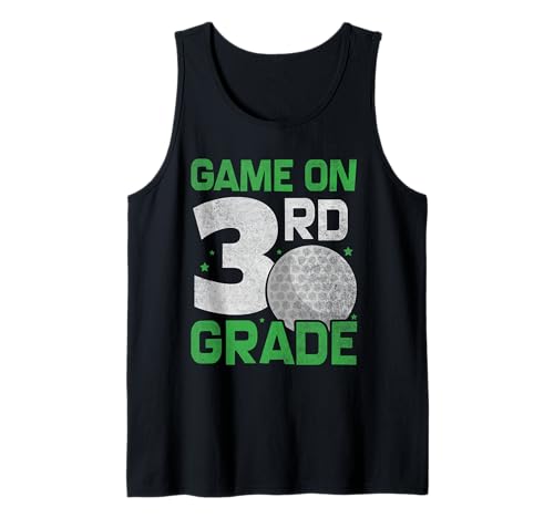 Back to School Jungen Mädchen Lustiges Golf Erster Tag der 3. Klasse Tank Top Back to School Jungen Mädchen Lustiges Golf Erster Tag der 3. Klasse Tank Top von Funny Third Grade Tees for kids
