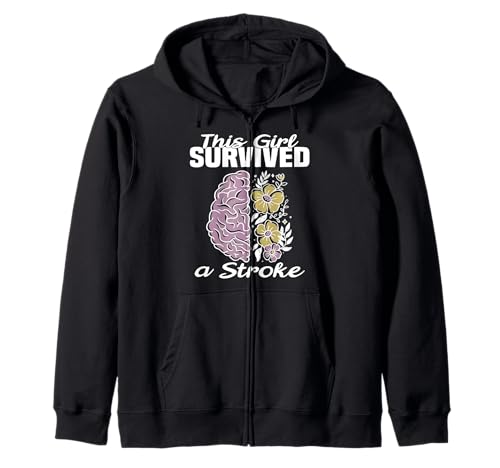 Dieses Mädchen hat einen Schlaganfall überlebt Kapuzenjacke Dieses Mädchen hat einen Schlaganfall überlebt Kapuzenjacke von Funny This Girls Survived A Stroke Tee Shirt