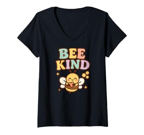 Damen Art der Biene T-Shirt mit V-Ausschnitt Damen Art der Biene T-Shirt mit V-Ausschnitt von Funny Thoughtful Design Co.