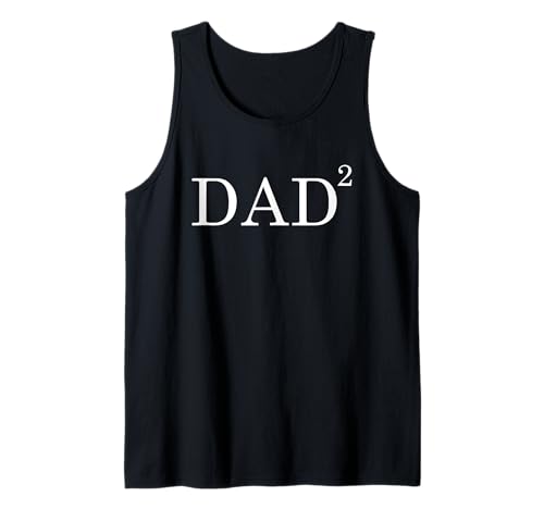 Herren Dad of Two Squared Mathematik Mathematik Lustig Vatertag Tank Top Herren Dad of Two Squared Mathematik Mathematik Lustig Vatertag Tank Top von Funny Thrifts