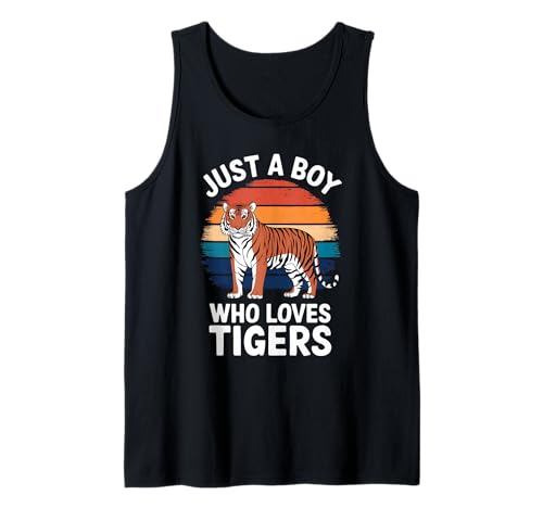 Herren Nur EIN Junge, der Tiger liebt Tierliebhaber Kinder Tiger Tank Top Herren Nur EIN Junge, der Tiger liebt Tierliebhaber Kinder Tiger Tank Top von Funny Tiger Lover Clothing