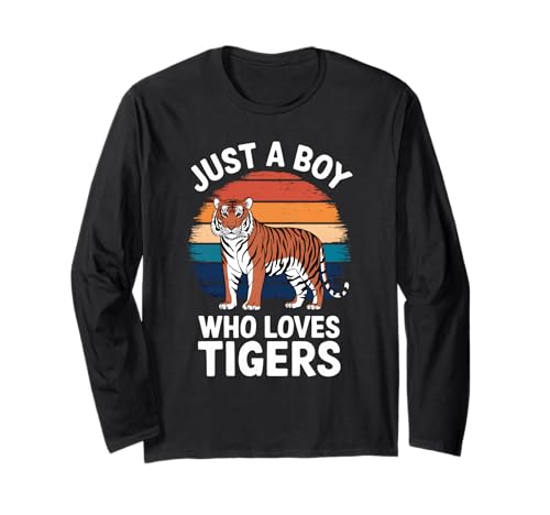 Nur EIN Junge, der Tiger liebt Tierliebhaber Kinder Tiger Langarmshirt Nur EIN Junge, der Tiger liebt Tierliebhaber Kinder Tiger Langarmshirt von Funny Tiger Lover Clothing