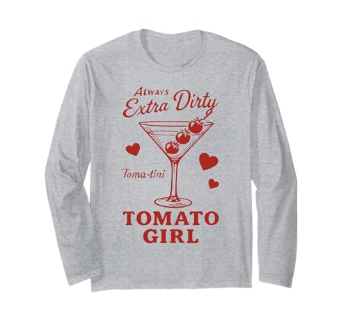 Cocktail-Wortspiel mit Tomato Girl im Retro-Stil Langarmshirt Cocktail-Wortspiel mit Tomato Girl im Retro-Stil Langarmshirt von Funny Tomato Girl Cocktail Artwork
