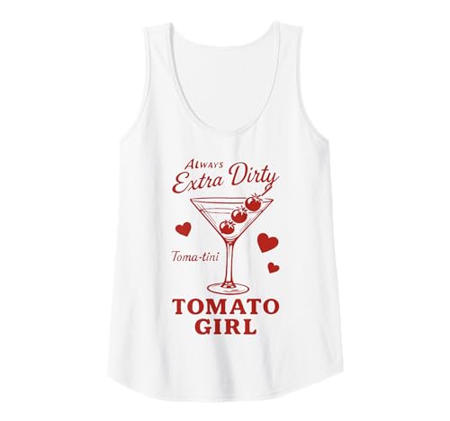 Damen Cocktail-Wortspiel mit Tomato Girl im Retro-Stil Tank Top Damen Cocktail-Wortspiel mit Tomato Girl im Retro-Stil Tank Top von Funny Tomato Girl Cocktail Artwork