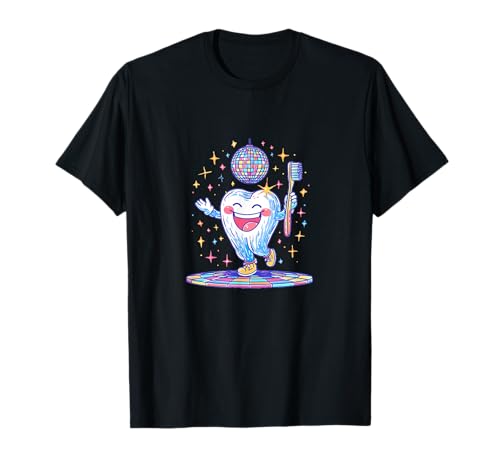 Hübscher Zahn in Partystimmung für Jungen und Mädchen T-Shirt Hübscher Zahn in Partystimmung für Jungen und Mädchen T-Shirt von Funny Tooth and Toothbrush Outfit