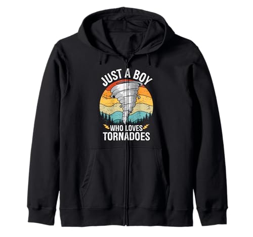 Just A Boy Who Loves Tornadoes Jungen Kinder Hurricane Storm Kapuzenjacke Just A Boy Who Loves Tornadoes Jungen Kinder Hurricane Storm Kapuzenjacke von Funny Tornado Hurricane Storm Apparel Co.