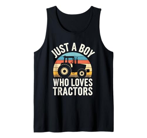 Herren Nur EIN Junge, der Traktoren liebt, Farmer Life, Kids Farming Tank Top Herren Nur EIN Junge, der Traktoren liebt, Farmer Life, Kids Farming Tank Top von Funny Tractor Apparel for Men Women