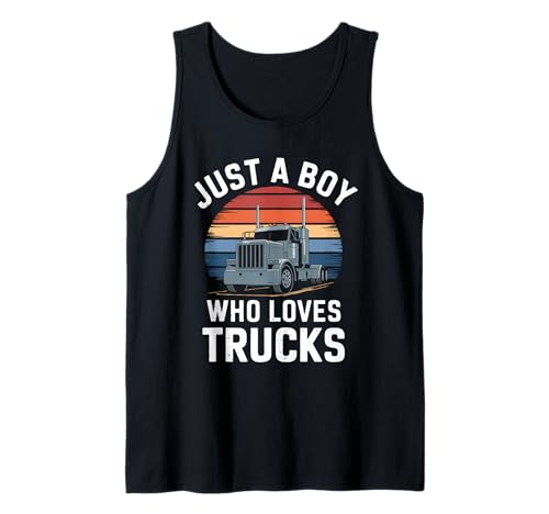 Herren Nur EIN Junge, der Trucks liebt Big Rig Driver Kinderwagen Tank Top Herren Nur EIN Junge, der Trucks liebt Big Rig Driver Kinderwagen Tank Top von Funny Truck Apparel for Men Women