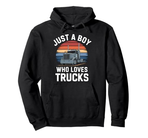 Nur EIN Junge, der Trucks liebt Big Rig Driver Kinderwagen Pullover Hoodie Nur EIN Junge, der Trucks liebt Big Rig Driver Kinderwagen Pullover Hoodie von Funny Truck Apparel for Men Women