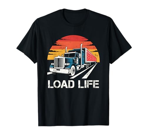 Load Life Funny Truck Driver Trucker Trucking Men Women T-Shirt Load Life Funny Truck Driver Trucker Trucking Men Women T-Shirt von Funny Truck Driver Trucker Trucking Retro Designs