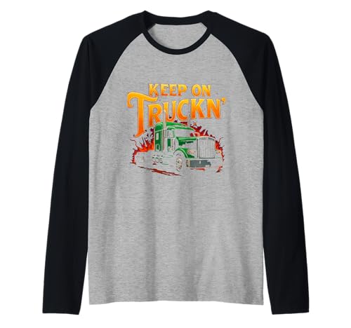Lustiger Trucker Truck Driver Keep On Trucking Dad Father Herren Raglan Lustiger Trucker Truck Driver Keep On Trucking Dad Father Herren Raglan von Funny Truckers Truck Driver Dad Apparel Co.