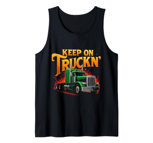 Lustiger Trucker Truck Driver Keep On Trucking Dad Father Herren Tank Top Lustiger Trucker Truck Driver Keep On Trucking Dad Father Herren Tank Top von Funny Truckers Truck Driver Dad Apparel Co.