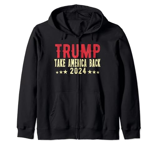 Trump 2024 Take America Back Election Patriotische Flagge Herren Kapuzenjacke Trump 2024 Take America Back Election Patriotische Flagge Herren Kapuzenjacke von Funny Trump 2024 Take America Back Gifts