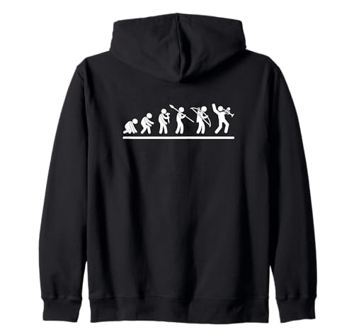 Trompeter Evolution Trompete Männer Lustiger Trompetenspieler Kapuzenjacke von Funny Trumpet Accessories & Designs For Trumpeter