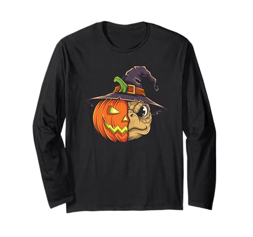 Schildkröte Kürbis Jack O Laterne Halloween Kinder Herren Damen Langarmshirt Schildkröte Kürbis Jack O Laterne Halloween Kinder Herren Damen Langarmshirt von Funny Turtle Lovers Halloween Pumpkin Outfits