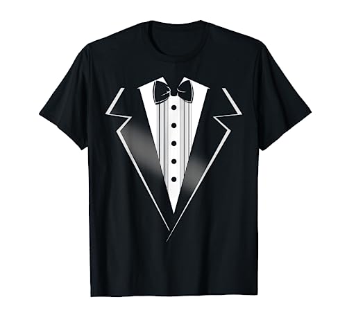 Smoking mit Fliege, cooles lustiges Kostüm für Männer, Frauen, Kinder T-Shirt Smoking mit Fliege, cooles lustiges Kostüm für Männer, Frauen, Kinder T-Shirt von Funny Tuxedo & Suit Costumes Co.
