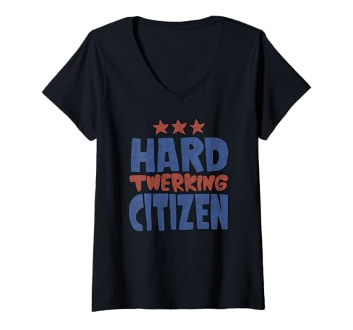 Damen Lustiger Spruch für Booty Shakers T-Shirt mit V-Ausschnitt Damen Lustiger Spruch für Booty Shakers T-Shirt mit V-Ausschnitt von Funny Twerking Booty Shaking Outfit Men Women