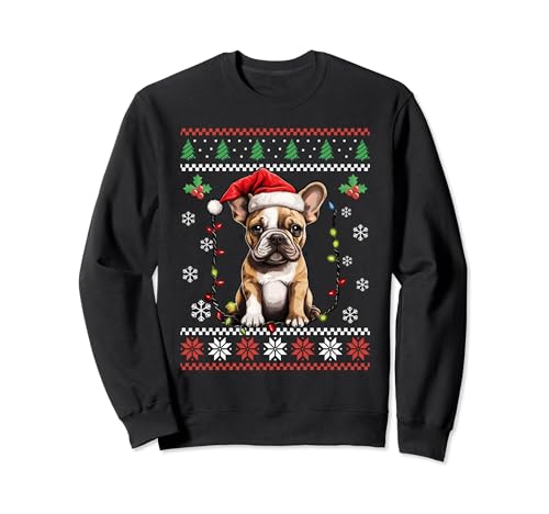 Weihnachtspullover mit französischer Bulldogge, für Erwachsene und Kinder Sweatshirt Weihnachtspullover mit französischer Bulldogge, für Erwachsene und Kinder Sweatshirt von Funny Ugly Christmas Sweater French Bulldog
