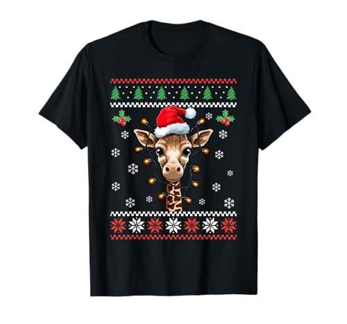 Weihnachtspullover mit Giraffen-Motiv, für Erwachsene und Kinder T-Shirt Weihnachtspullover mit Giraffen-Motiv, für Erwachsene und Kinder T-Shirt von Funny Ugly Christmas Sweater Giraffe