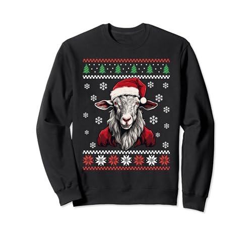 Ziege hässlicher Weihnachtspullover Xmas für Erwachsene Kinder Sweatshirt Ziege hässlicher Weihnachtspullover Xmas für Erwachsene Kinder Sweatshirt von Funny Ugly Christmas Sweater Goat