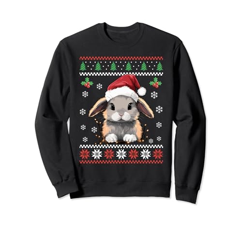 Niedlicher Kaninchen hässlicher Weihnachtspullover Xmas für Erwachsene Kinder Sweatshirt Niedlicher Kaninchen hässlicher Weihnachtspullover Xmas für Erwachsene Kinder Sweatshirt von Funny Ugly Christmas Sweater Rabbit