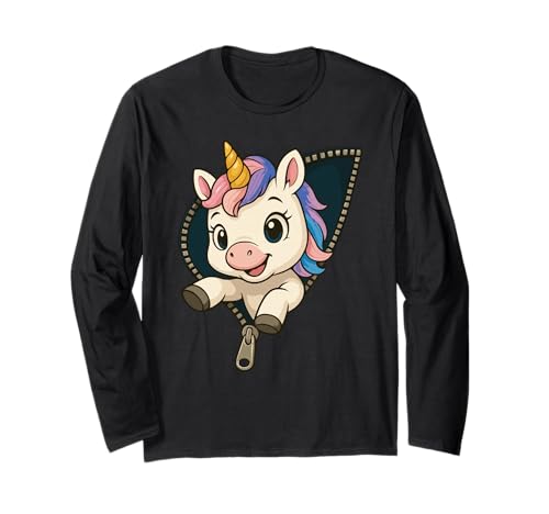 Einhorn-Kostüm, für Mädchen | Süßes Einhorn Langarmshirt Einhorn-Kostüm, für Mädchen | Süßes Einhorn Langarmshirt von Funny Unicorn Graphics, Designs & Outfits for Kids