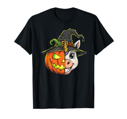 Einhorn Kürbis Jack O Laterne Halloween Kinder Herren Damen T-Shirt Einhorn Kürbis Jack O Laterne Halloween Kinder Herren Damen T-Shirt von Funny Unicorn Lovers Halloween Pumpkin Outfits