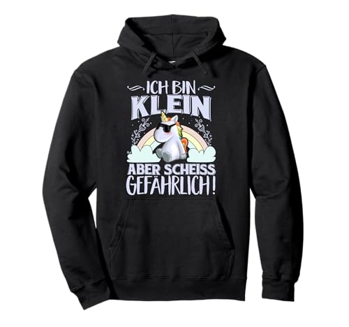 Damen Spruch Klein Aber Gefährlich Einhorn Pullover Hoodie Damen Spruch Klein Aber Gefährlich Einhorn Pullover Hoodie von Lustige Unicorn Sachen für Damen