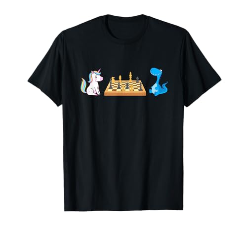 Chessicorn Lustiges Einhorn T-Rex Spiel Schach Meister Cool Kids T-Shirt Chessicorn Lustiges Einhorn T-Rex Spiel Schach Meister Cool Kids T-Shirt von Funny Unicorn T-rex Play Chess Cool Kid Gifts