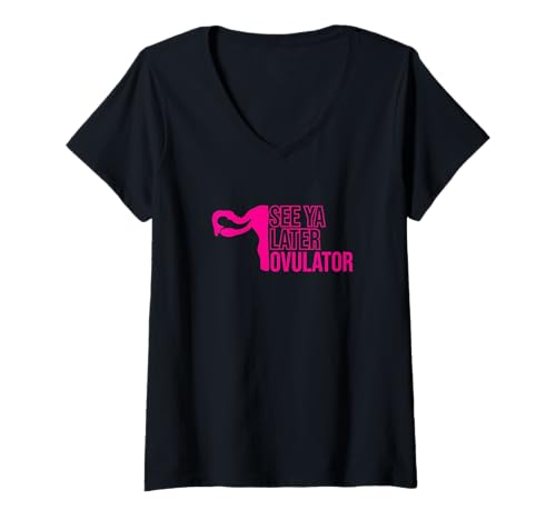 Damen Hysterektomie Humor Lustig Feminist Chirurgie Erholung Witz T-Shirt mit V-Ausschnitt Damen Hysterektomie Humor Lustig Feminist Chirurgie Erholung Witz T-Shirt mit V-Ausschnitt von Funny Uterus Ovulation Gone Quote Health For Women
