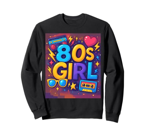 80er Jahre Girl Fun Retro Classic Throwback 80er Jahre Vibes Sweatshirt 80er Jahre Girl Fun Retro Classic Throwback 80er Jahre Vibes Sweatshirt von Funny Van Gogh Inspired T-Rex Graphic