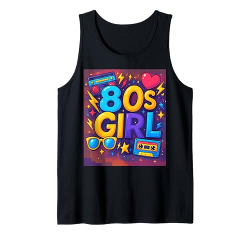80er Jahre Girl Fun Retro Classic Throwback 80er Jahre Vibes Tank Top 80er Jahre Girl Fun Retro Classic Throwback 80er Jahre Vibes Tank Top von Funny Van Gogh Inspired T-Rex Graphic