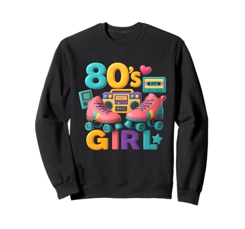 80er Jahre Mädchen Throwback Fun Times 80's Vibes Sweet Memories Sweatshirt 80er Jahre Mädchen Throwback Fun Times 80's Vibes Sweet Memories Sweatshirt von Funny Van Gogh Inspired T-Rex Graphic