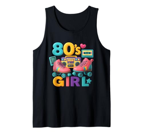 80er Jahre Mädchen Throwback Fun Times 80's Vibes Sweet Memories Tank Top 80er Jahre Mädchen Throwback Fun Times 80's Vibes Sweet Memories Tank Top von Funny Van Gogh Inspired T-Rex Graphic