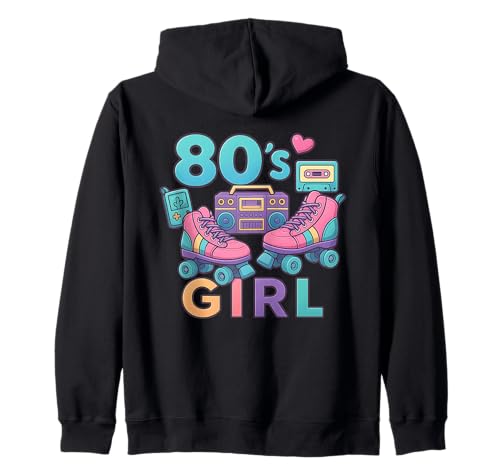 Cool 80s Girl Down Memory Lanes Throwback 80s Vibe Kapuzenjacke Cool 80s Girl Down Memory Lanes Throwback 80s Vibe Kapuzenjacke von Funny Van Gogh Inspired T-Rex Graphic