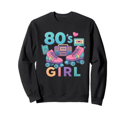 Cool 80s Girl Down Memory Lanes Throwback 80s Vibe Sweatshirt Cool 80s Girl Down Memory Lanes Throwback 80s Vibe Sweatshirt von Funny Van Gogh Inspired T-Rex Graphic