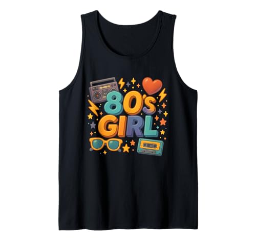Down Memory Lane 80er Jahre Mädchen Retro Illustration Throwback 80er Jahre Tank Top Down Memory Lane 80er Jahre Mädchen Retro Illustration Throwback 80er Jahre Tank Top von Funny Van Gogh Inspired T-Rex Graphic