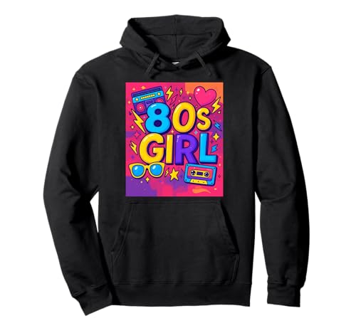 Klassische 80er-Jahre-Mädchen-Trowback Memories 80's Vibes Pullover Hoodie Klassische 80er-Jahre-Mädchen-Trowback Memories 80's Vibes Pullover Hoodie von Funny Van Gogh Inspired T-Rex Graphic