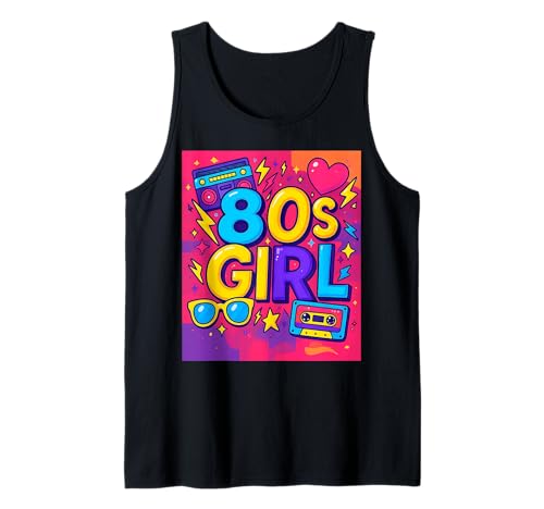 Klassische 80er-Jahre-Mädchen-Trowback Memories 80's Vibes Tank Top Klassische 80er-Jahre-Mädchen-Trowback Memories 80's Vibes Tank Top von Funny Van Gogh Inspired T-Rex Graphic